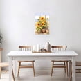 thumbnail image 4 of ZHONGYUTONG Sunflower Pictures Wall Decor Yellow Floral Wall Art for Kitchen Bathroom Blossom Sunflower Canvas Painting Farmhouse Bedroom Home Decor Frame (12.00" x 18.00"), 4 of 6