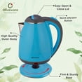 thumbnail image 3 of Elegant Electric Kettle by Oliveware | 1.8 litre | 360 degree Rotation | Heat Protection Handle | Automatic Power off - (Pink, 1800 ml), 3 of 5