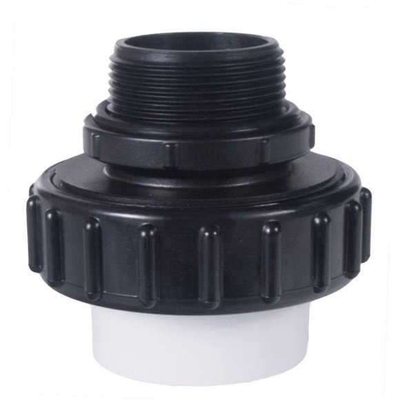 Super-Pro 21063-250-000 2.5 in. High TempSelf-Sealing Union with Oring - Black