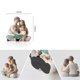 thumbnail image 2 of Familia de 4 figuras de libros de lectura pintadas a mano, 2 of 6