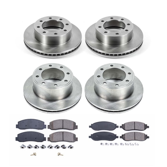 Ultimate Brakes Front and Rear Semi-Metallic Brake Pad and Rotor Kit with Hardware WM81176