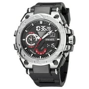 KXAITO Men's Wristwatches Sports Miltary Waterproof Watch for Men 8060_Silver