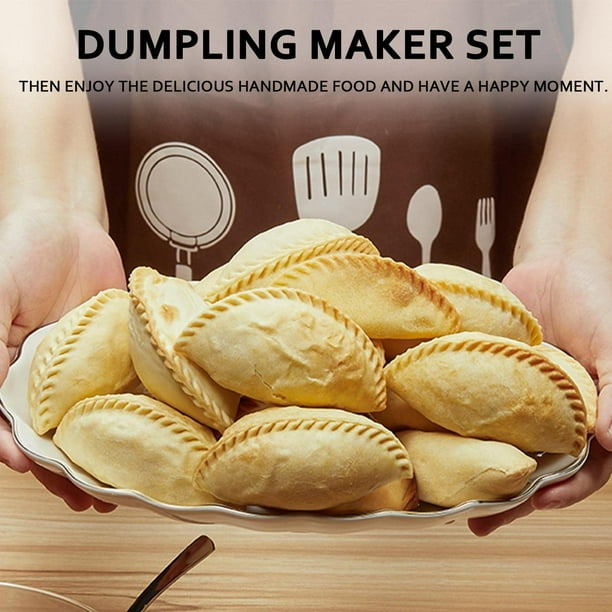 Dumpling Maker Empanadas press mold maker Set with Dough Cutter Dumpling Mold Set and Cutter for Pierogi Pastelitos Calzone Turnovers Chinese Dumpling 3Sizes L 4 M 3 S 2.6 Pink Walmart