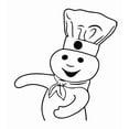 thumbnail image 2 of Removable Kitchen Pantry Art Pillsbury Doughboy Wall Decal | 20" x 22" Bake Lovers Home Vinyl Adhesive Cooking Pancakes Hotcakes And Brownies Wall Decor Design Decoration Sticker, 2 of 5