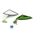 thumbnail image 1 of Motorcycle Scooter Side Rear View Mirrors Modification Mirror 8mm 10mm Green, 1 of 5