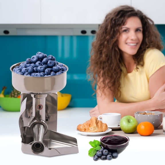 FETCOI Electric Tomato Press Strainer Tomato Sauce Maker Milling Machine Stainless 450W