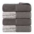 thumbnail image 3 of Superior Lodie Cotton Bath Towel Set of 4 , Ivory-Charcoal, 3 of 9