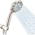 thumbnail image 1 of High Pressure Handheld Shower Head VMASSTONE 7-Spray Setting Showerhead Kit with 59" Stainless Steel Hose and Adjustable Mount for Showering Enjoyment Even at Low Water Flow (HM-002 Brushed Nickel), 1 of 7