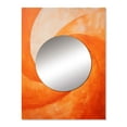 thumbnail image 2 of Designart "Vibrant Tangerine Coil I" Abstract Spirals Mirror Wall Decor - Modern Peach Abstract Large Mirror For Wall Art Decor - 32" x 24" Inch, 2 of 5