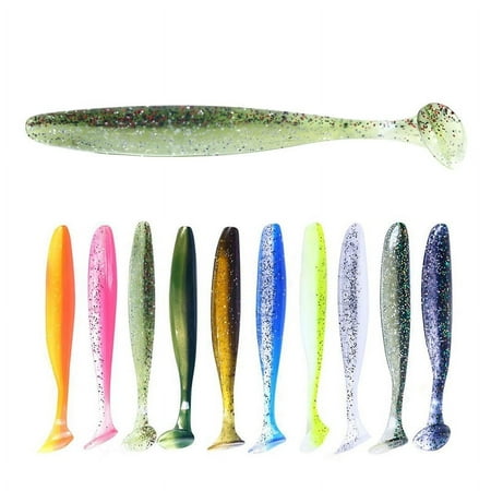 6 Pcs Fishing Lures Soft Baits For Bass Crappie Panfish Catfish Snook Redfish and Sea trout