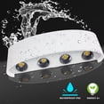 thumbnail image 4 of Lámpara de pared LED moderna para interior y exterior, luz de aleación de aluminio que se enciende hacia arriba y hacia abajo con diseño resistente al viento, a la lluvia y al polvo para sala de, 4 of 5