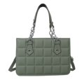thumbnail image 1 of Bolso de mano para mujer, bolso de mano de piel sintética, bolso de mano para mujer, bandolera (verde), 1 of 2