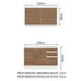 thumbnail image 3 of Cocina Integral Madesa Glamy Sin Tarja Con 120 Cm Marron Madesa Glamy, 3 of 10