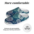 thumbnail image 6 of Picia Bohemian Mandala for Women's Lamb-hug Comfy Fleece House Slippers Memory Foam, Slip-on House Shoes Indoor Outdoor-37/38, 6 of 7