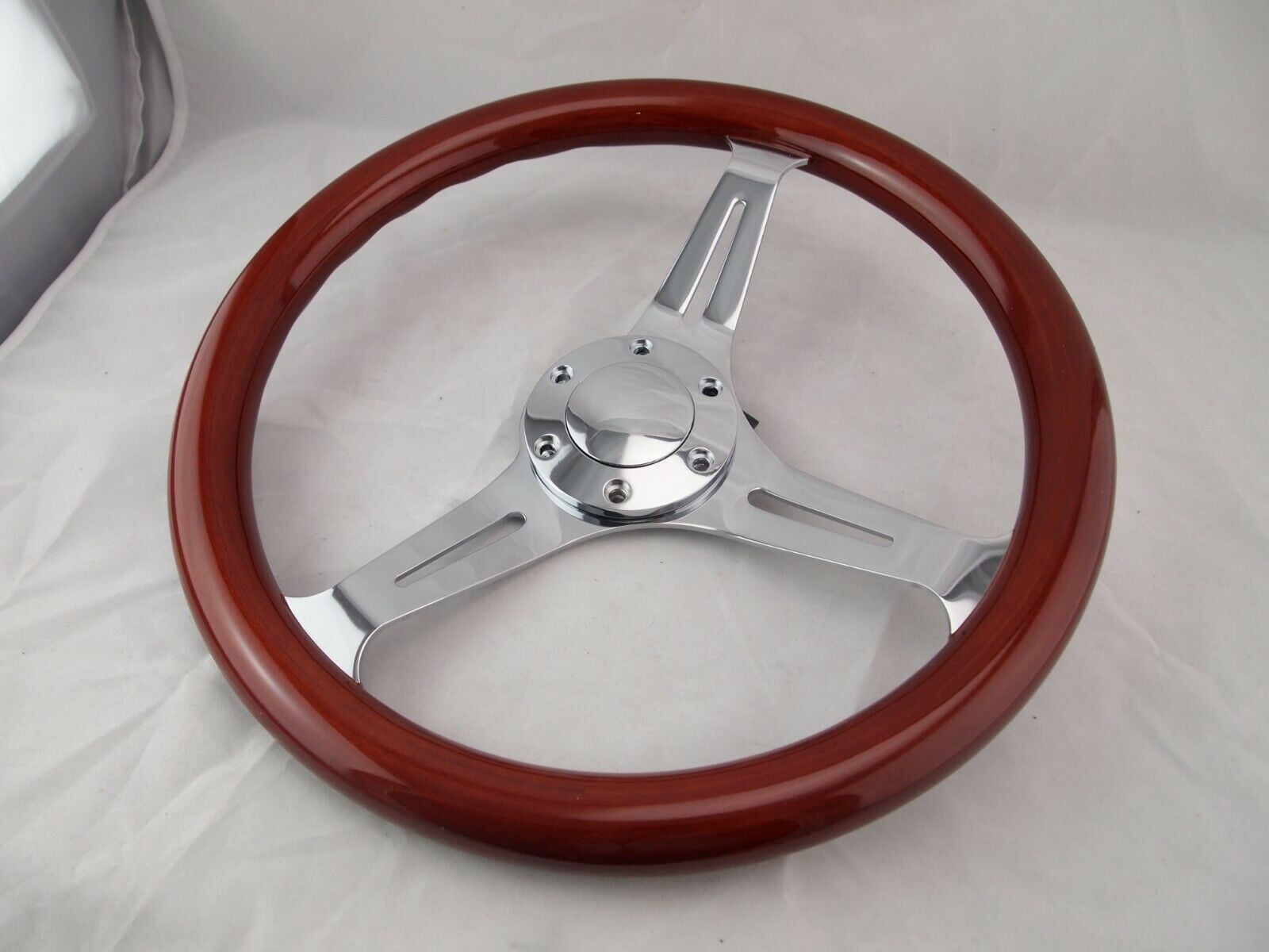 Club Car Precedent Wood Steering Wheel Golf Cart With Adapter 3 Spoke