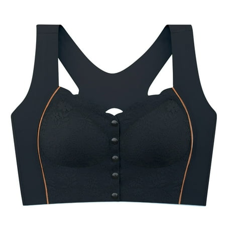 Wdgfv Bustella Bras for Women 2026 Front Closure Brassiere Racerback Push Up Bralette Body-Shaping Posture Corrector Bra XL