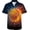 Basketballl, variant on Men's Hawaiian Shirts 3D Graphic Button Down Short Sleeve Tropical Holiday Beach Aloha Shirt