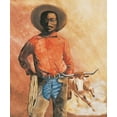 thumbnail image 2 of Unknown 20x23 White Modern Wood Framed Museum Art Print Titled - Cowboy, 2 of 4