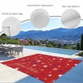 thumbnail image 3 of 4th of July Outdoor Rug 4x6 Ft - Reversible Patio Rug Outdoor Camping Rugs, Red Independence Day White Blue Star Washable Indoor Outdoor Area Rugs, Non-Slip Outdoor Carpet Runner for Deck/Porch, 3 of 8