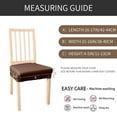 thumbnail image 3 of Lavish Cover Premium Anti-Slip & Scratch-Proof PU Dining Chair Covers, Washable Furiture Protectors for Home, Office(Dark Coffee, 4 Packs), 3 of 7