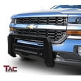 thumbnail image 5 of TAC Predator Mesh Version Modular Bull Bar for 2007-2018 Chevy Silverado / GMC Sierra 1500 Pickup Truck Front Brush Bumper Grille Guard Fine Textured Black Suitable for LED Off-Road Lights, 5 of 7