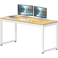 thumbnail image 1 of Commercial-Grade Office Computer Desk  x cm  Silver w/Espresso Top, 1 of 6