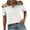 White, variant on Spring Tops for Women Viikei Womens Short Sleeve Tops Plus Size Elegant off-Shoulder Boat Neck Suspender Blouses for Women Leisure Loose Fit Stylish Shirt for Spring Summer Women's Collar T-Shirt