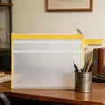 thumbnail image 6 of Taicans Clear Mesh Pencil Case Storage Bag,Large Capacity Pen Pouch for Office,Waterproof File Organizer with Zipper for Exams Supplies,A4 Letter Size Document Organizer, 6 of 6