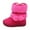 Hot Pink, variant on Christmas Clearance! Ohufall Toddler Shoes Toddler Snow For Boys Girls Kids Outdoor Shoes Non Slip Booties With Side Zipper Clearance