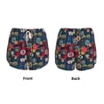 thumbnail image 2 of JUNZAN Adventure Camping Badge Print Women's Athletic Gym Running Shorts with Phone Pockets - Workout Shorts-XX-Large, 2 of 5