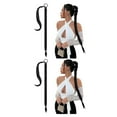 thumbnail image 2 of yingyy Extension de Queue de Cheval Tendance pour Tresses DIY Extension de Queue de Cheval Tressée Couronne Tressée Interrupteur Noir 2Ensemble, 2 of 6
