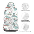 thumbnail image 5 of Sikiie Music Lover Dinosaur Car Seat Protector 2 Pack Car Seat Cushion Mat, Car Seat Covers for SUV, Truck, Van, 5 of 7