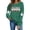 X95-NSLGXD Army Green Halloween Sweatshirt for Women, variant on NSLGXD Halloween Sweatshirts for Women Plus Size Ghost Graphic Pullovers Fall Holiday Round Neck Long Sleeve Y2k Tops Halloween Costumes