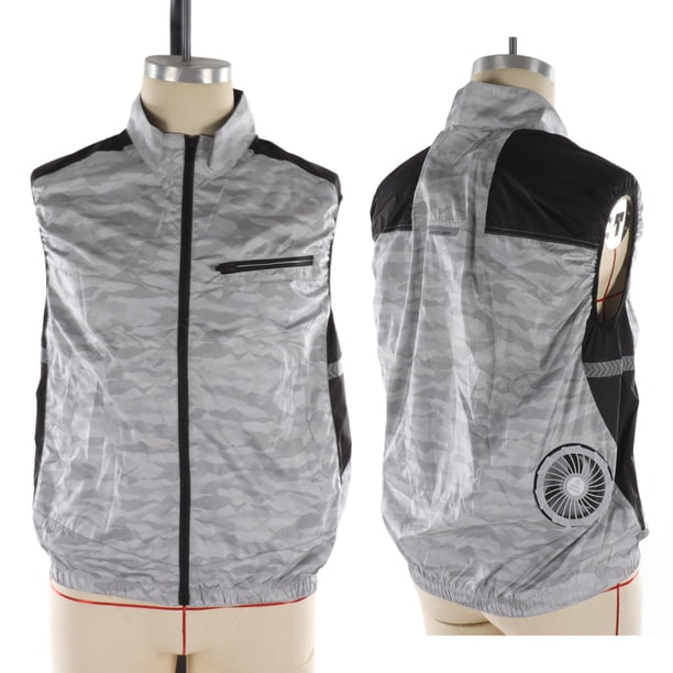 Chaleco de Refrigeración Protección Solar Ventilador de Refrigeración Chaqueta Portátil Evaporativo Fresco Aire Acondicionado Ropa para Pesca Senderismo Trabajo ANGGREK Otros