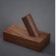 thumbnail image 2 of Paquete de 5 ganchos de pared de madera para colgar, ganchos decorativos montados para toallas, abrigos resistentes, bata, mochila (nogal), 2 of 5