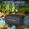 thumbnail image 3 of Altavoz inalámbrico Bluetooth GearIt Portable IPX6 a prueba de agua, 3 of 8