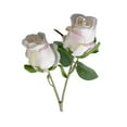 thumbnail image 2 of Flor artificial, plantas artificiales, decoración de flores falsas, rama de rosa de dos extremos, flor artificial, decoración del hogar, ramo de rosas, pared, flor artificial, rosa pegada, 2 of 8