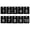 Black, variant on 10PCS Rectangle Number Tags 1-10, 3x4CM Number Key Tags Plastic Numbered with Hole for Organizer Drawing Prizes Field Sales Clothes Labels, White