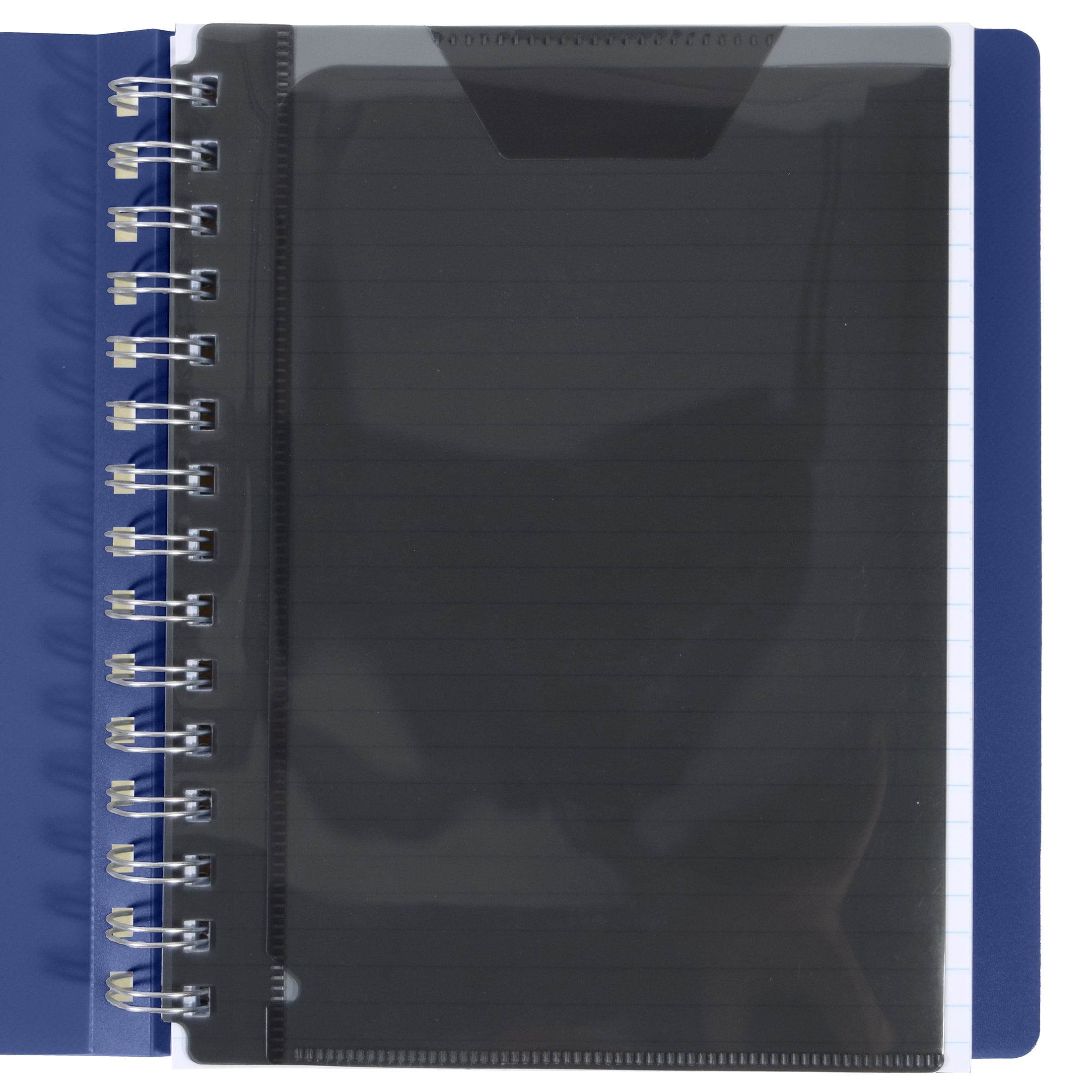 (6 pack) Top Flight LXE Medium Journal, Blue, Hardcover with Bungee Closure, New