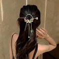 thumbnail image 2 of Chinese Hair Accessories Hanfu Chinese Hair Hair Tassel Glitter For Women Girls Hairstyle Accessories(Pack of 1) (C-Floral tassels), 2 of 6