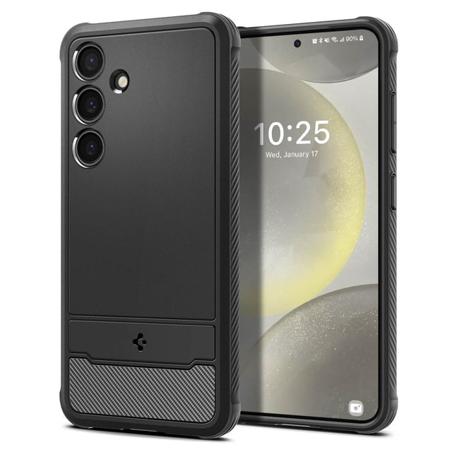 Funda Spigen Rugged Armor para el Galaxy S24 (2024), color negro mate