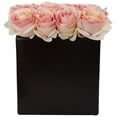 thumbnail image 1 of Arrangement de Roses en Vase Noir&44; Beige, 1 of 1