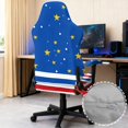 thumbnail image 6 of HELLHERO USA Flag Pattern Gaming Chair Cover with Armrest Covers for Home Office Bedroom, Non Slip Stretchable Spandex Gaming Chair Covers, 6 of 10