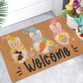 thumbnail image 4 of Qocolhg Happy Easter Eggs Entrance Door Mat, Spring Bunny Ears Low Profile Tradition Decor Welcome Mat, Non-Slip Carpet Rugs Floor Mat Decorative for Home/Bathroom/Kitchen/Indoor, 19.7x31.5 inch, 4 of 6