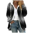 thumbnail image 2 of Womens Winter Coats Winter Clothes for Women Fluffy Faux Fur Coats Casual Loose Sherpa Fleece Sweatshirt Zip Up Hoodie Jackets Outwear Flannel Jacket Women, 2 of 4