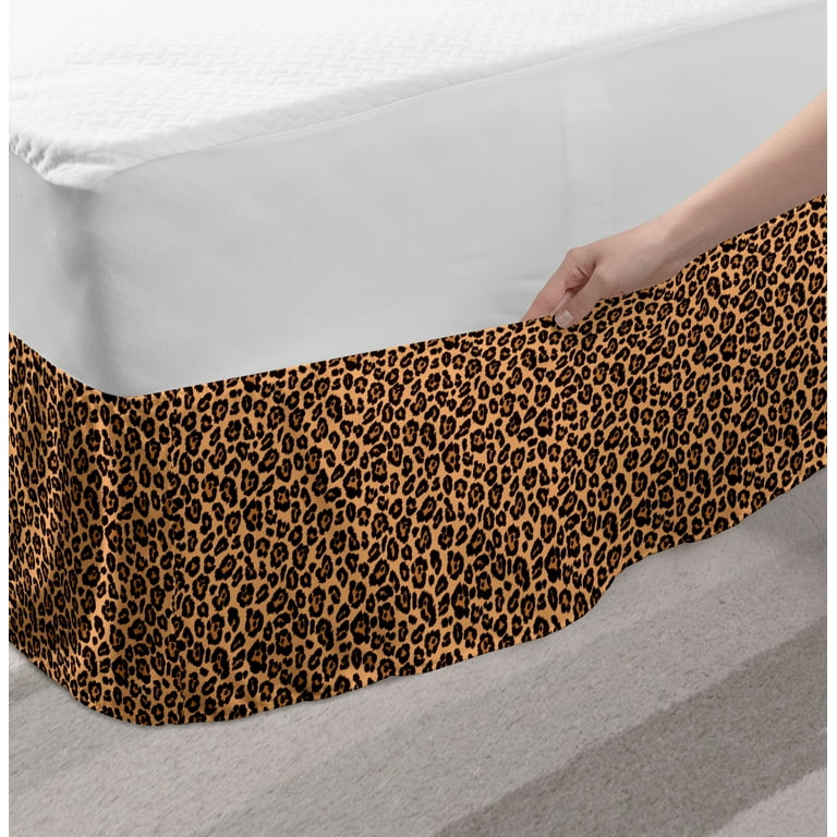Cheetah print bed skirt deals