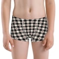 thumbnail image 5 of Yiaed Black Plaid Heart Print Boys' Boxer Briefs Cotton Casual Stretch Comfort Boys Boxers - Kids Boxer Briefs Underwear for Boys (6-18)-X-Small, 5 of 5