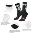 thumbnail image 6 of Attack On Titan Adult Socks Casual Tube Socks Durable Comfort Calf Socks Soft Elastic Crew Socks 2 Black-1, 6 of 9
