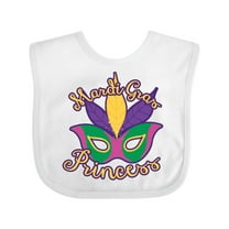 Inktastic Mardi Gras Princess Girls Baby Bib