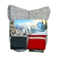 thumbnail image 6 of Eco Friendly Heavy Weight Recycled Cotton Thermals Boot Socks 4 Pairs (9-11, Colorblock), 6 of 6